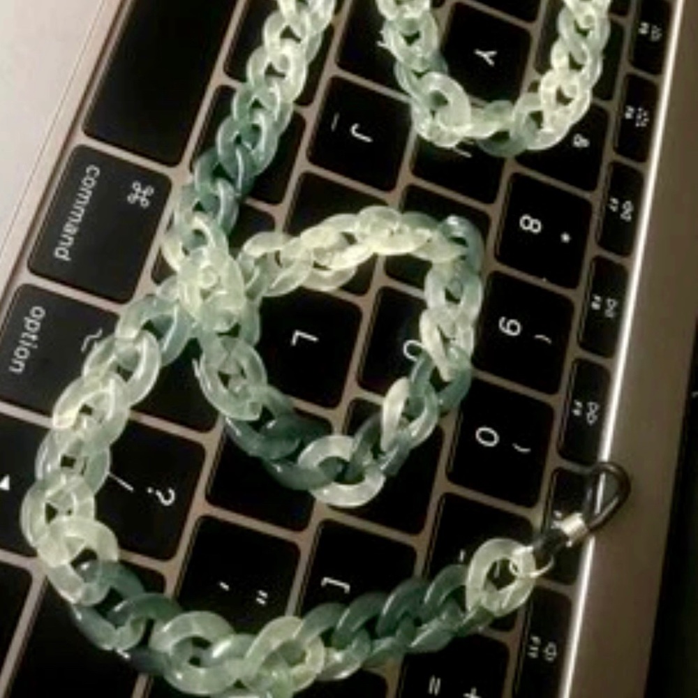 CHAIN LIGHT JADE OMBRE EYEGLASSES SUNGLASSES